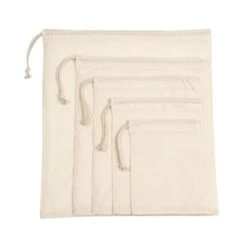 Sac à Cordon Coulissant En Coton Biologique