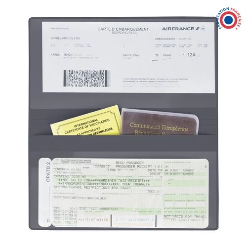 POCHETTE VOYAGE 3 P IMIT° CUIR